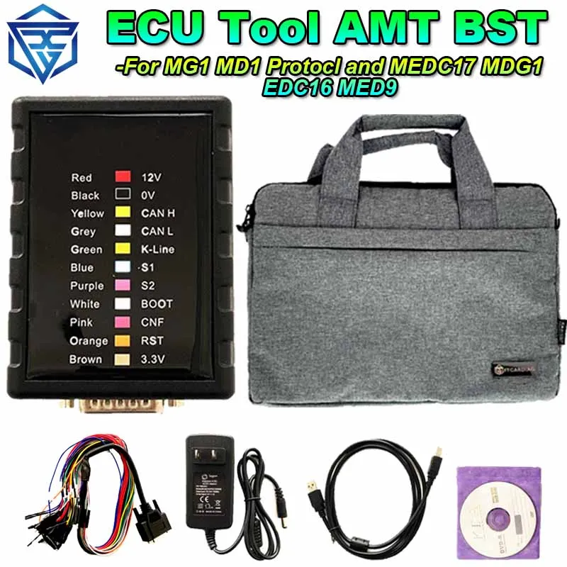 ECU Reading and Writing Tool AMT BST Universal Bench Service Tool Support MG1 MD1 Protocl and MEDC17 MDG1 EDC16 MED9