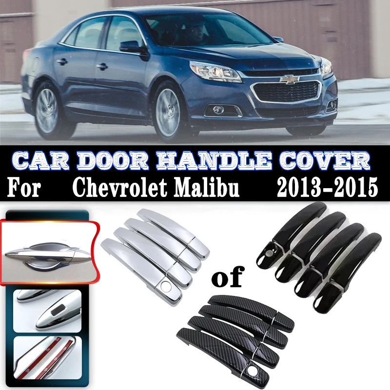 

For Holden Chevrolet Malibu MK8 2013~2015 Car Door Handles Covers Exterior Scratch Protective Decor Car Luxury Accessories Cover