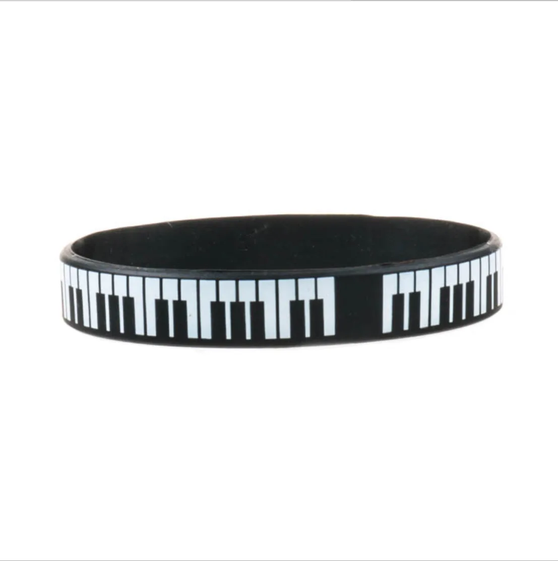 1Piece/10Pieces Piano Key Bracelet Silicone Music Party Gifts Stretchy Wristbands Ideal For Fans Concerts Daily Events