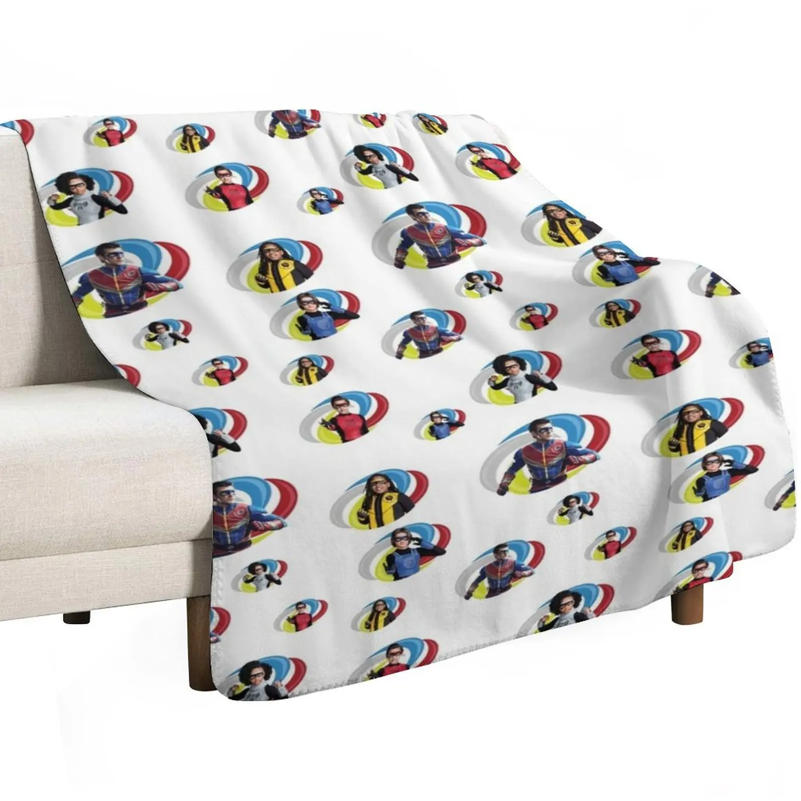Danger Force Logo Pattern Throw Blanket bed plaid Blankets For Bed Shaggy heavy to sleep Luxury St Retros Blankets