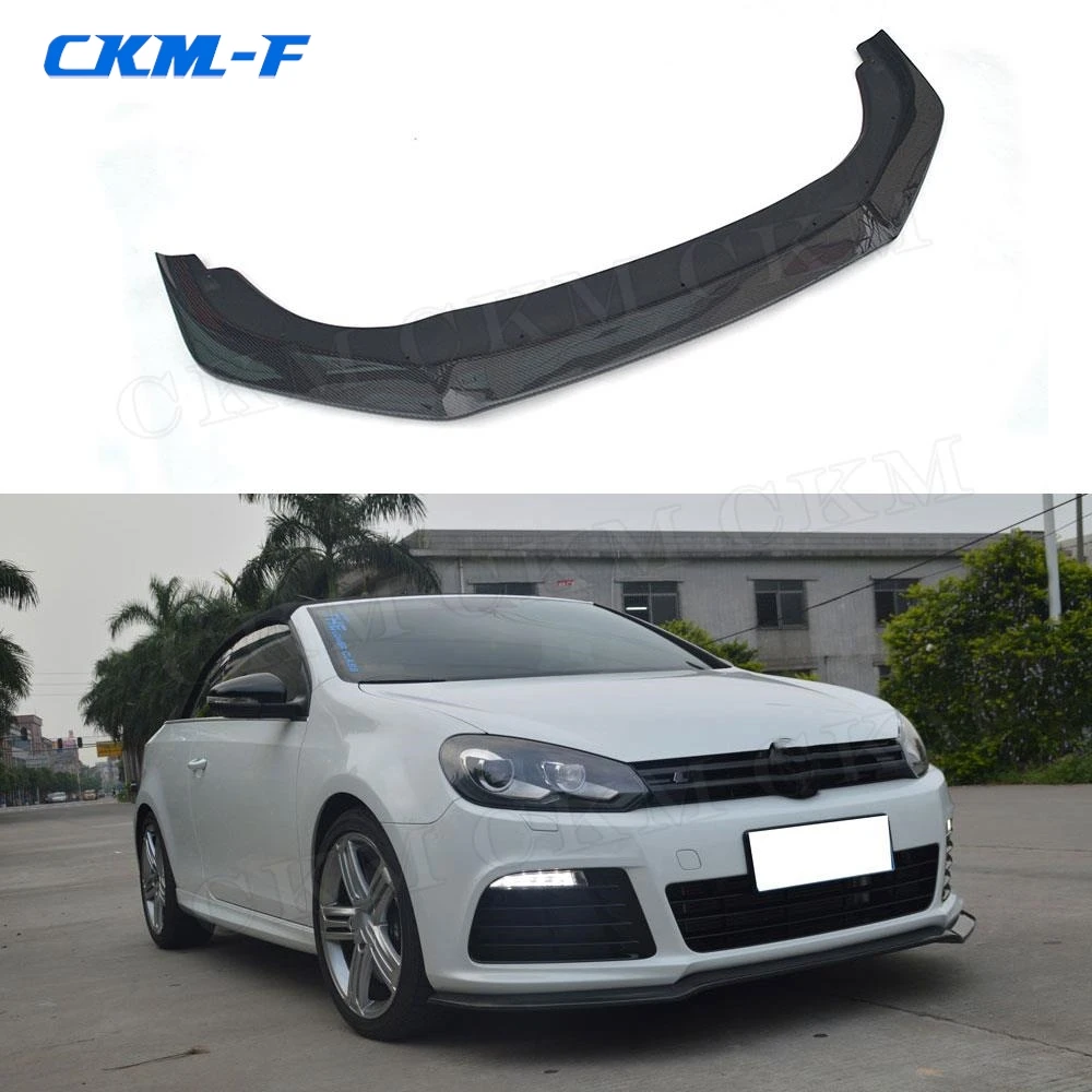 

Front Lip Chin Spoiler For VW Golf 6 VI MK6 R20 2010 2011 2012 2013 E Style Carbon Fiber / FRP Bumper Shovel Protector