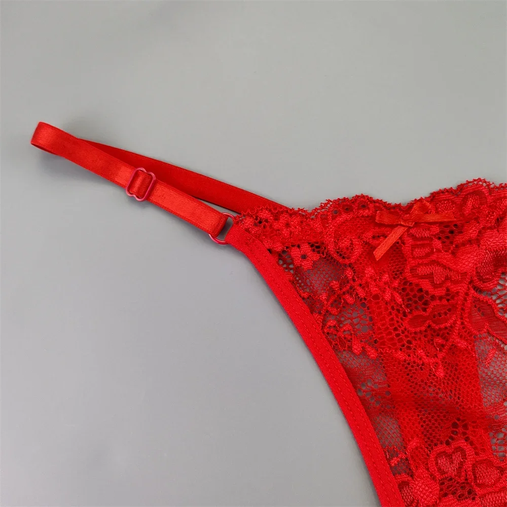 3ks sexy tanga spodní prádlo pro ženy perspektivní krajkové kalhotky G-string nízký pas plus velikost žhavý dárek pro manželku - náhled 6