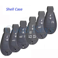 Remote Key Shell Case Fob Cover for Chrysler Grand Voyager RT for Jeep Commander Cherokee Sport KL for Dodge Durango Magnum