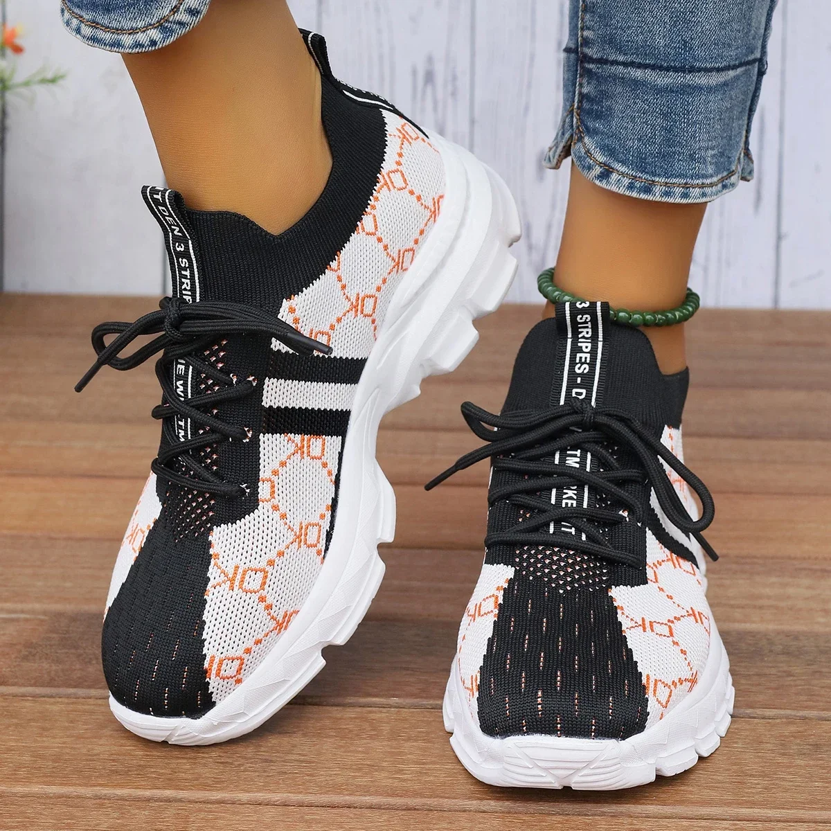 Women's Design Mesh Breathable Lightweight Sneakers 2023 Spring Autumn Fashion Luxury Tennis Shoes Comfort Platform Sport Shoes