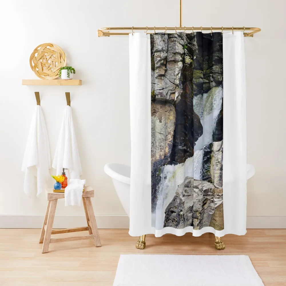 

Waterfall Shower Curtain Shower For Bathroom Waterproof Fabric Shower Bathroom Deco Anime Bathroom Curtain