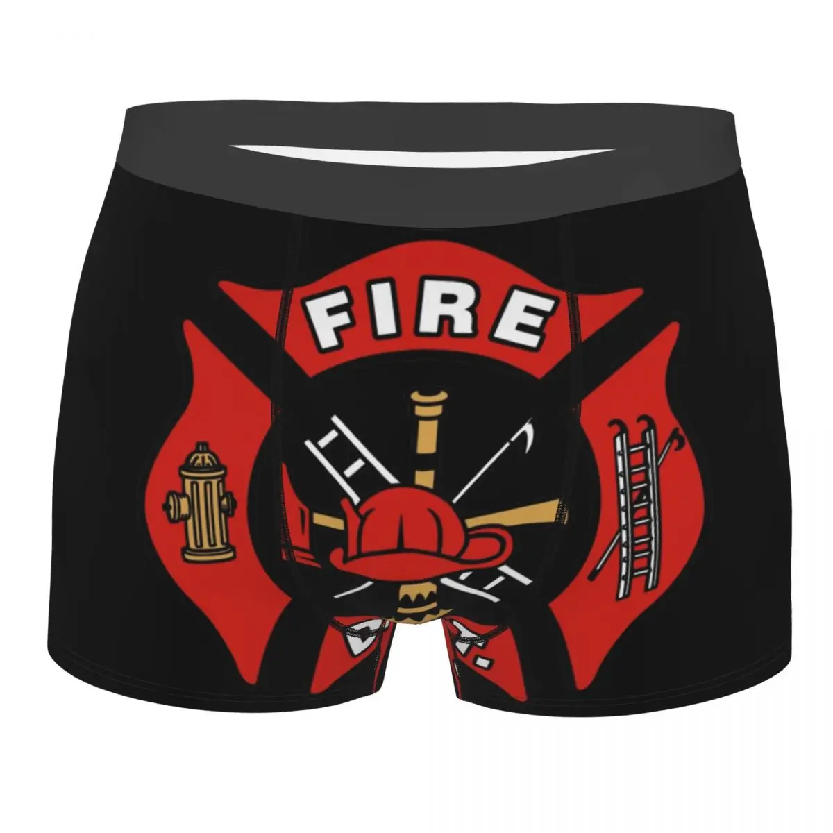 

Red Fire Department Badge firefighter Men Underwear Highly Breathable High Quality Gift Idea