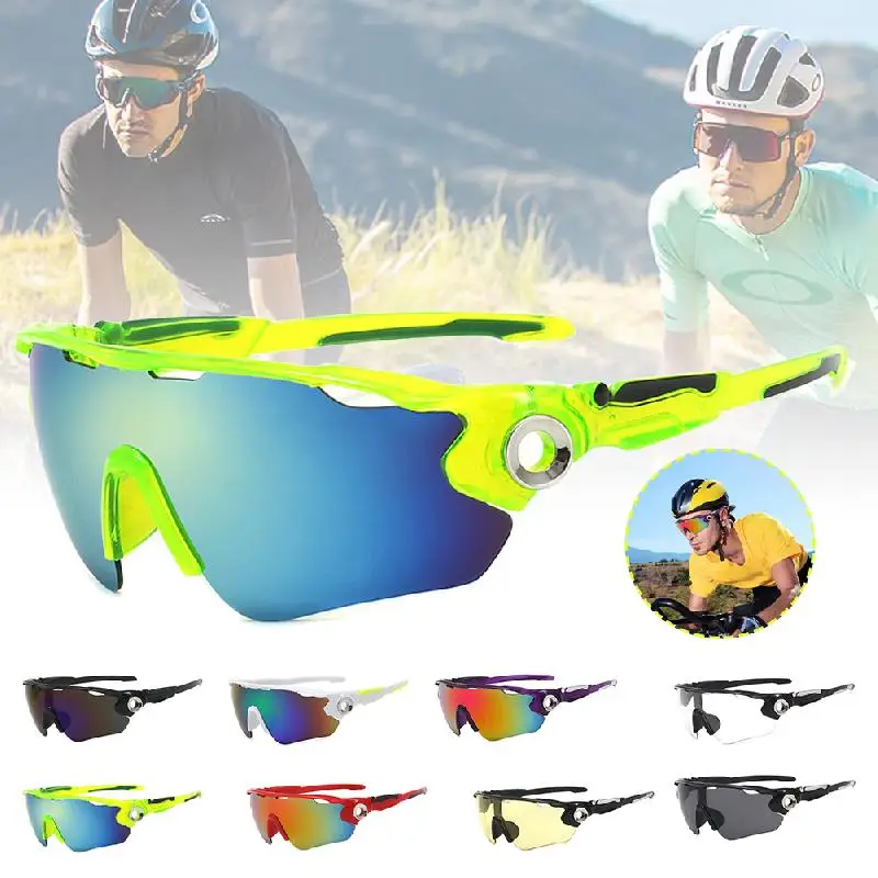 Grande Quadro Quadrado Outdoor Ciclismo Óculos De Sol, MTB Bicicleta Shades, Bicicleta Esporte Óculos De Sol, Correndo Equitação Óculos De Sol, UV400