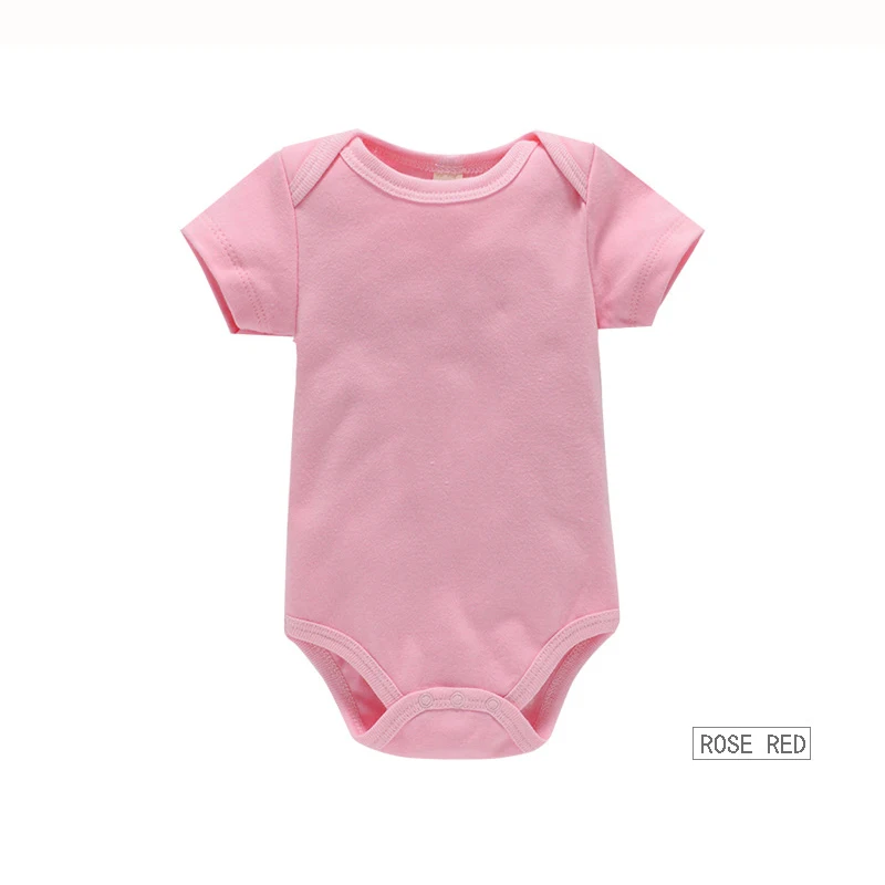 Baby Clothes Boy/Girl Baby Bodysuit Summer Clothes Solid Color Romper Soft Cotton Jumpsuit For Newborns Clothing 2024 New