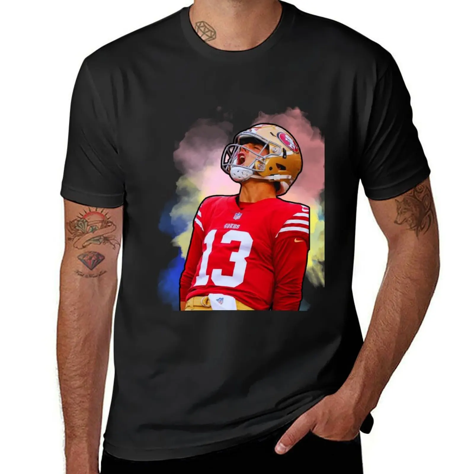 Brock Purdy FootBall quarterback T-Shirt customs oversized designer t shirt men