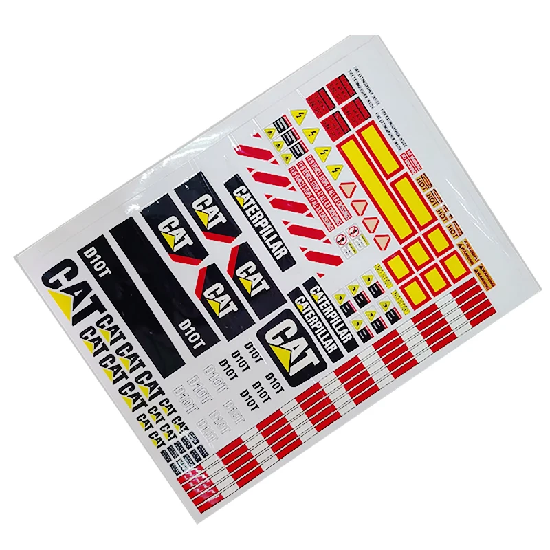 Sticker 1/14 Hydraulic Bulldozer Model Sticker Decorative D10T