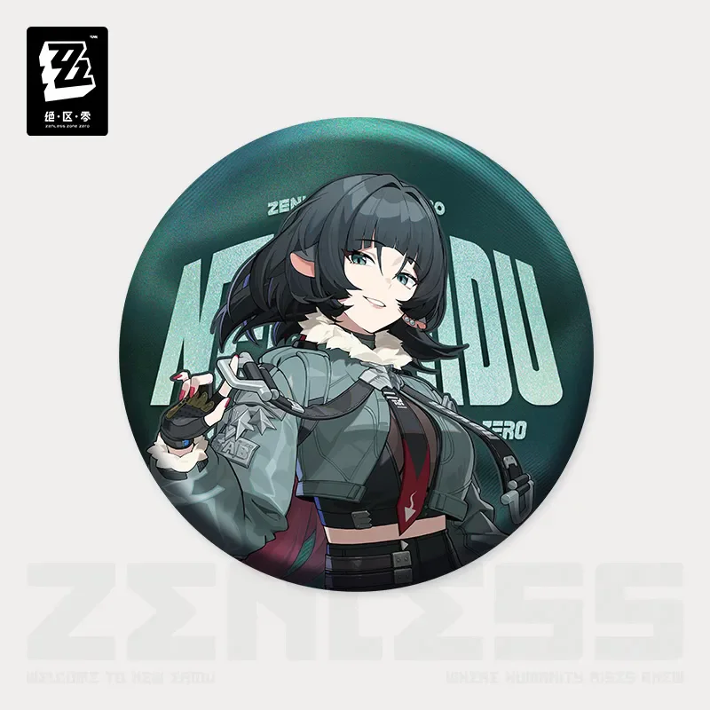 Game Zenless Zone Zero Ellen Joe Von Lycaon Nekomiya Mana Billy the Kid Cosplay Badge Pin SPTE Tinplate Brooch Accessories Prop