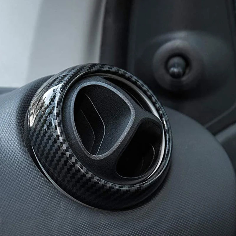 Cubierta de salida de ventilación de aire acondicionado de coche, Marco embellecedor de 4 piezas para Smart 453 Fortwo Forfour 2015-2018