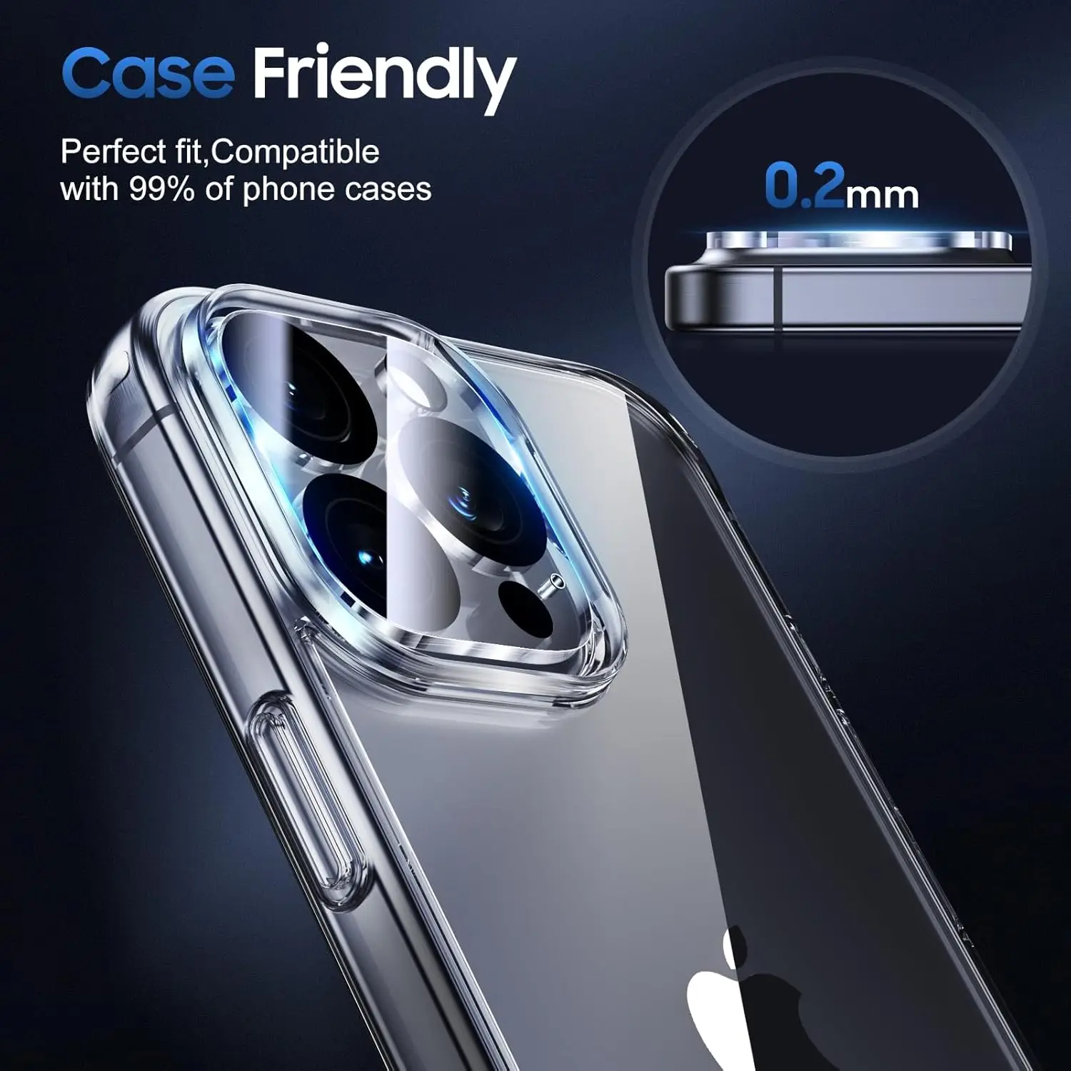 3 Pack 9H Tempered Glass Camera Lens Protector For iPhone 17 16 15 14 13 12 11 Pro Max Ultra Clear Scratch Resistant Bubble Free