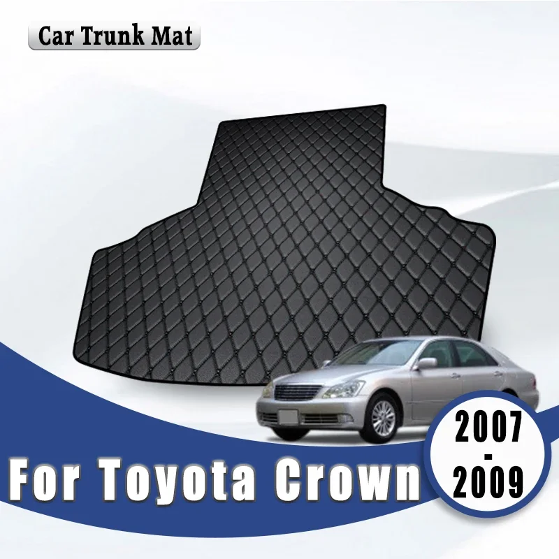 

Car Trunk Mats For Toyota Crown 2007 2008 2009 Rear Cargo Liner Carpets Auto Interior Accessories Covers Parts Waterproof Pads