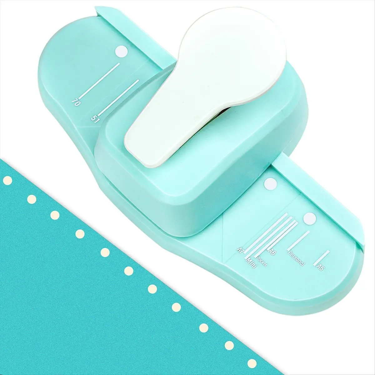 ABNQ Binder Planner Puncher Tab DIY Index Tabs Tag Puncher Craft Paper Cutter Mushroom Border Hole Puncher Decor Lace Edges