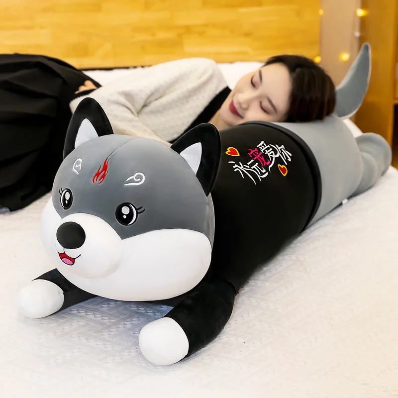 70/110/130CM Kawaii Dog Plush Toy Cartoon Soft Stuffed Toy Doll Puppy Creative Soft Pillows Cute Animals Birthday Gift New