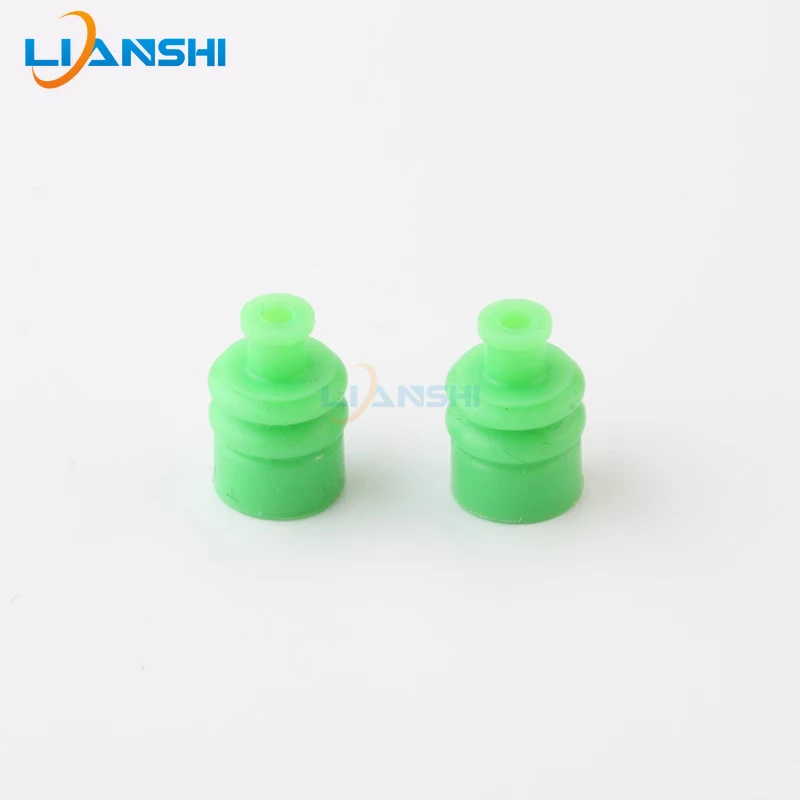 7165-0347 Car connector green micro-oil small hole silicone waterproof plug