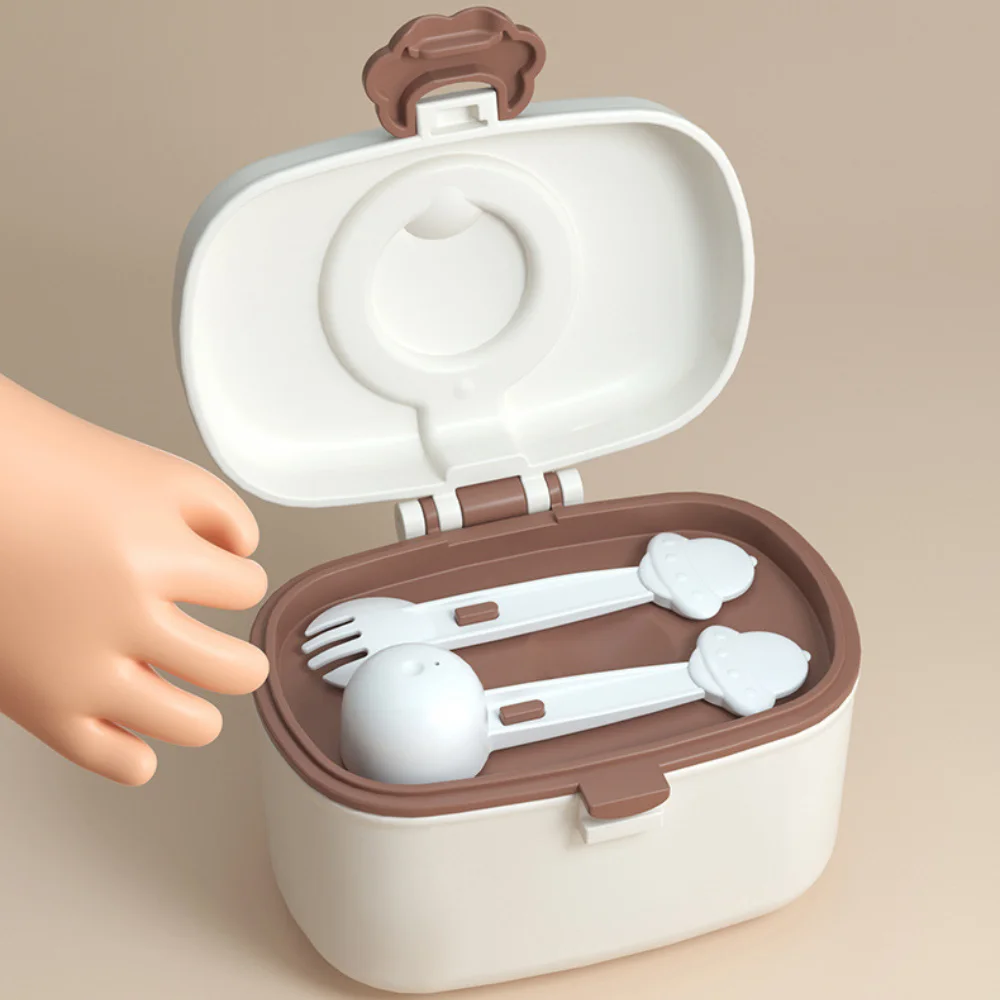 

Складной контейнер для детского питания Bear Formula, герметичное хранение закусок, минималистичный набор для кормления в дороге