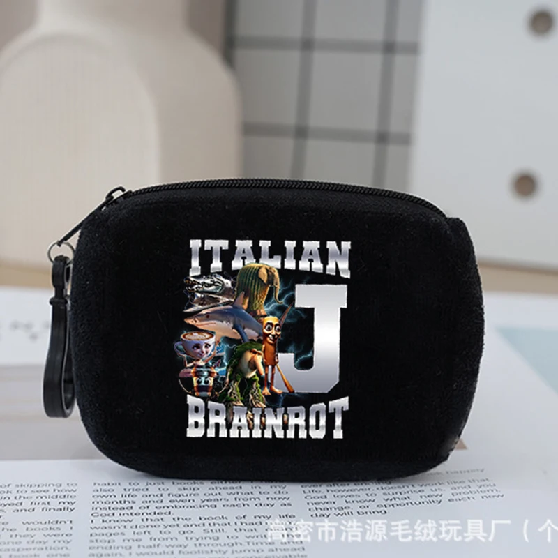 

Italian Brainrot Letter Boy Coin Purse Tung Tung Sahur Mini Short Wallet Brr Brr Patapim Zipper Key Pouch Kids Small Money Bag