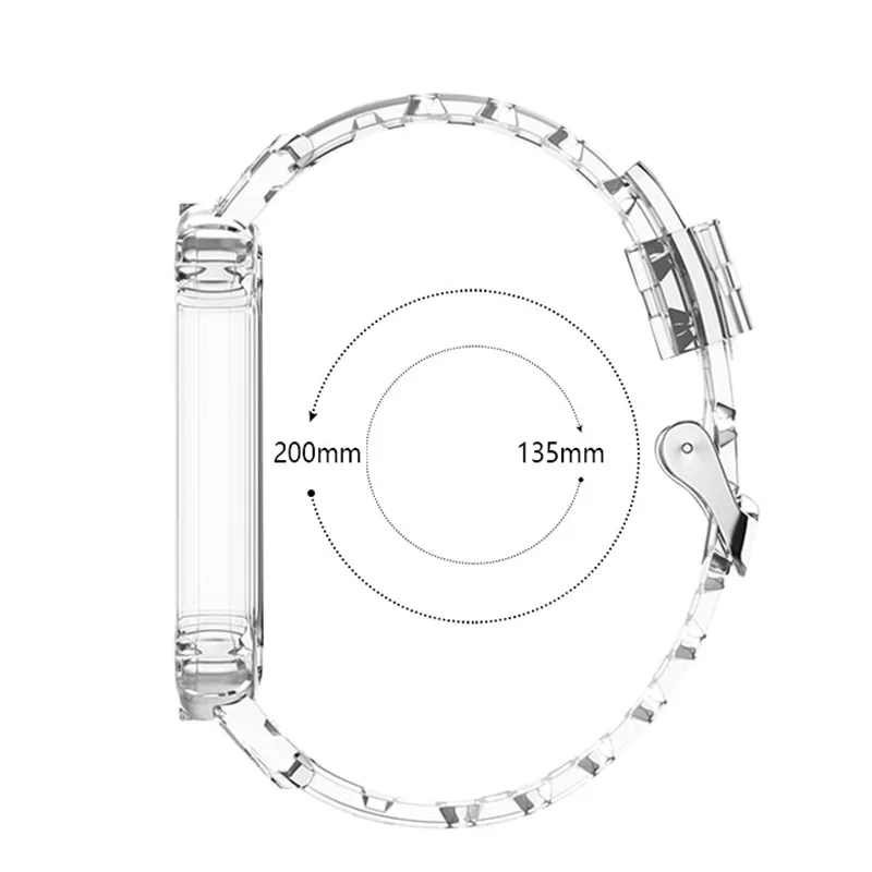Pulseira transparente para xiaomi mi band 7 nfc buraco de ar miband6 esporte glaciar smartwatch pulso correa em mi band 6 5 4 3 8 cinta