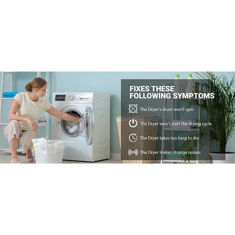 حزام طبل المجفف 4 قطعة 341241 لدوامة كينمور يستبدل 8066065 AP2946843 W10127457 PS346995