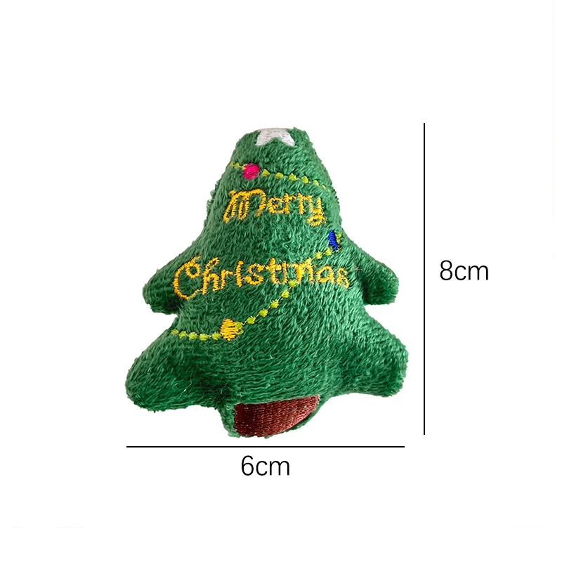 Kawaii Plush Santa Claus Christmas Tree Elk Brooches Cute Cartoon Pins Clothing Accessories Christmas Decor Xmas Gifts image 6