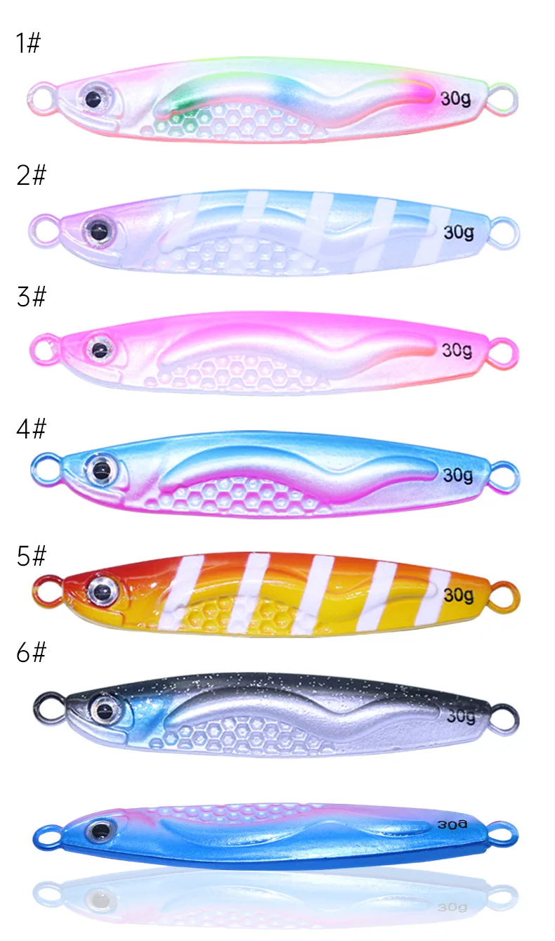 Angel köder Shore Cast Jigs Laser 10g 20g 30g Kunst köder Long Shot Jigbait Hart köder 1 Stück Verkauf – Detail 5