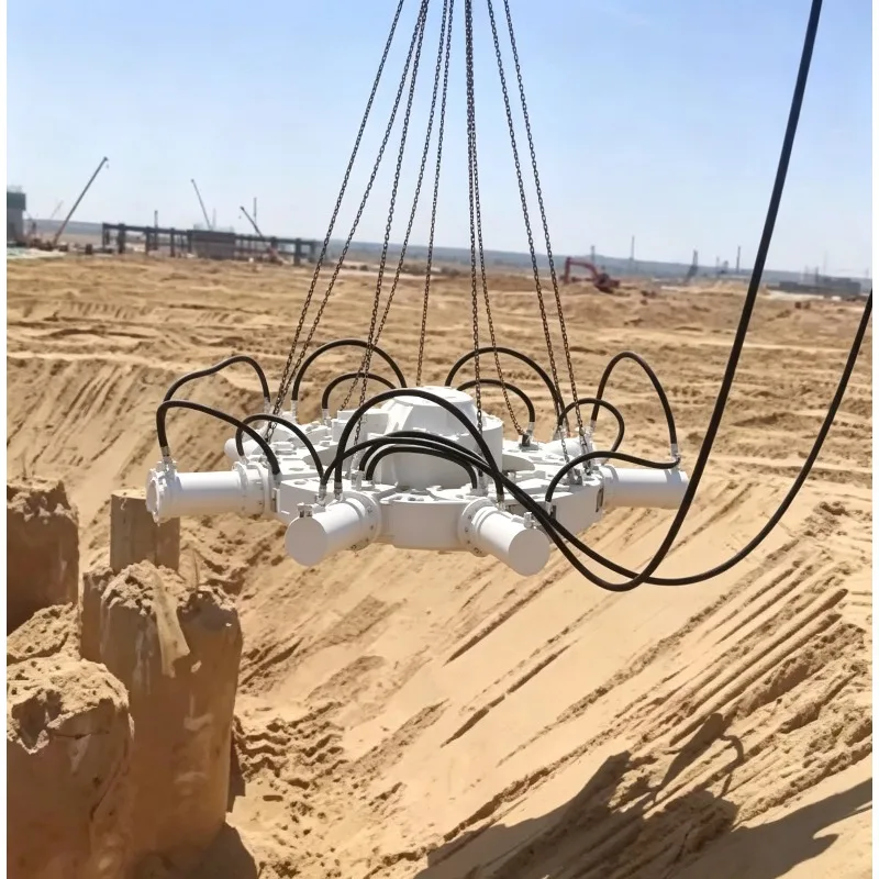 Customized Round/Square Hydraulic Concrete Pile Cutter Pile Breaker Durable Adjustable Pile Breaking Machine for 20T Excavators