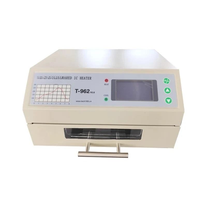 

【2026】PUHUI T-962 V2.0 Desktop Reflow Oven IC Heater Soldering Machine 800W 180 x 235mm T962 for BGA SMD SMT Rework