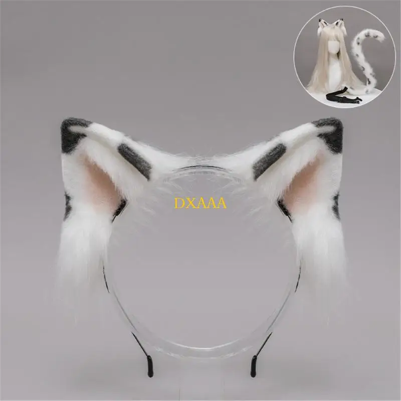 DXAA Cartoon Cats Ears Hairband for Girls and Women Animal Animal Tail ear fin
