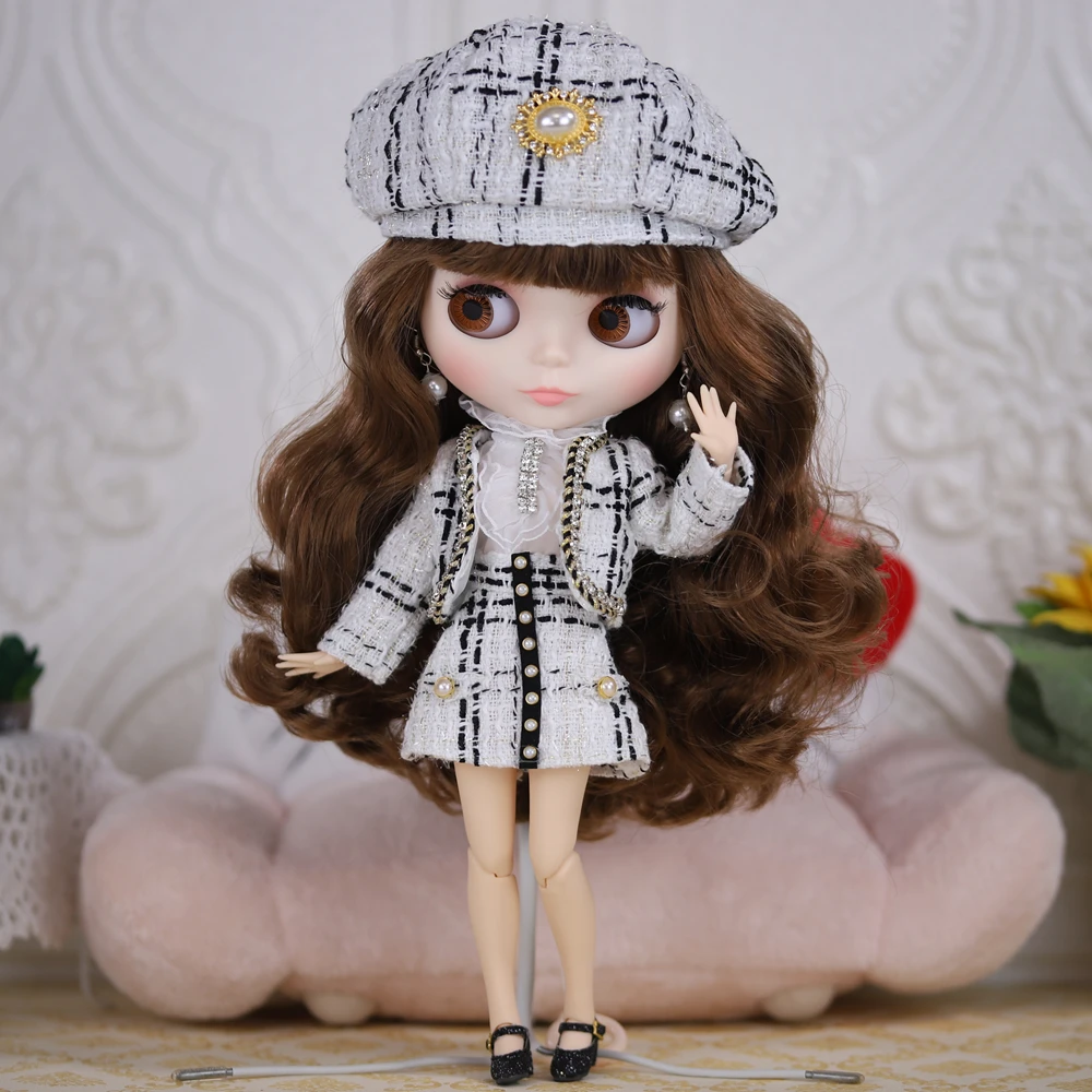 Icy dbs blyth boneca máscara gelada gato senhora porm vestido terno 1/6 bjd ob24 anime meninas