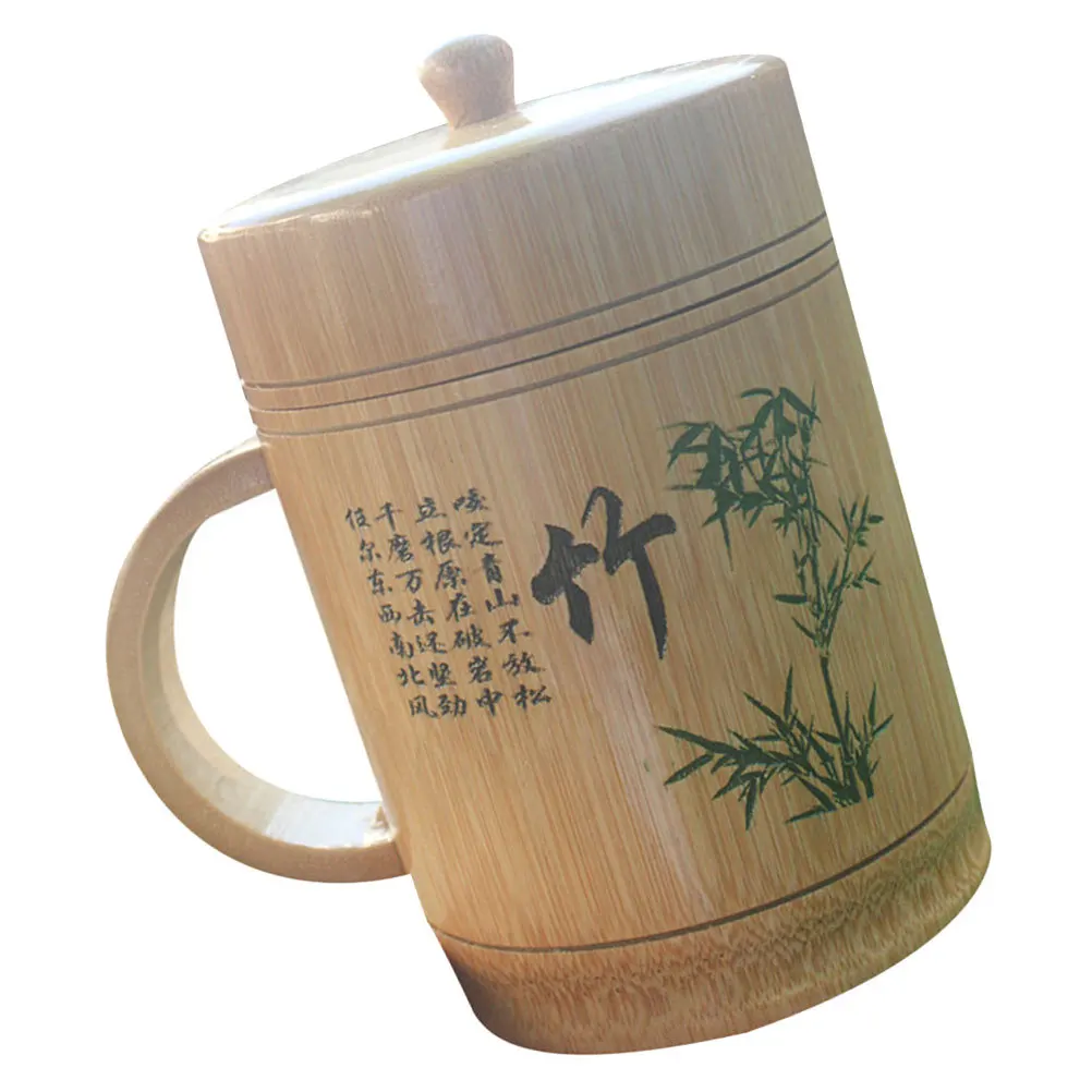 

Chinese Bamboo Teacup Eco Friendly Material Tea Coffee Mug Lightweight Portable Household Cup for Daily Use Decorative