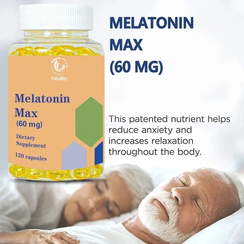 Vitality Melatonin Capsules - Relieve Insomnia, Help Improve Sleep Quality, Reduce Waking Time, Help Deep Sleep