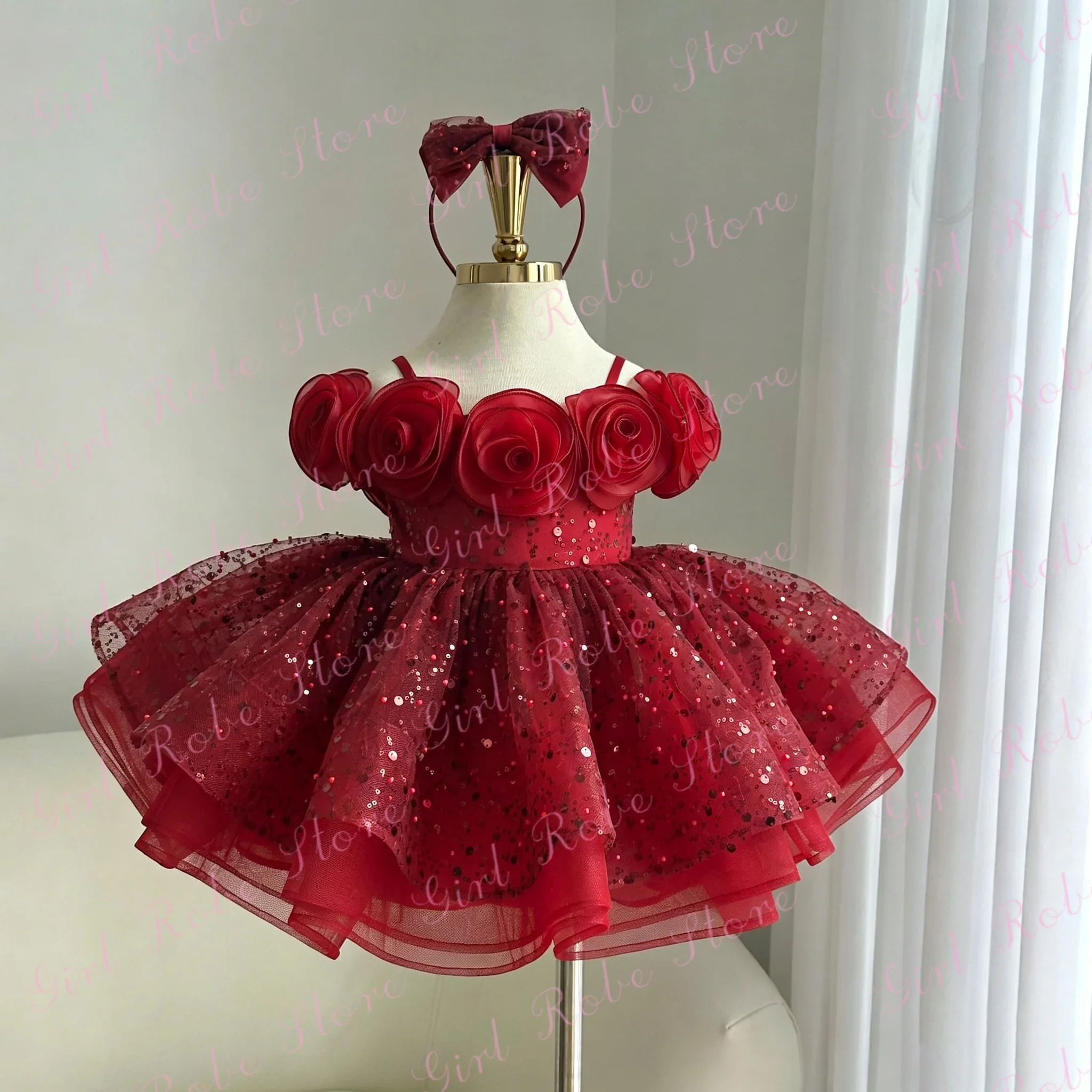 robe-de-demoiselle-d'honneur-rouge-personnalisee-pour-mariage-en-tulle-a-paillettes-longueur-genou-avec-bretelles-et-roses-cadeau-d'anniversaire-pour-bebe-fille-robe-de-soiree-banquet