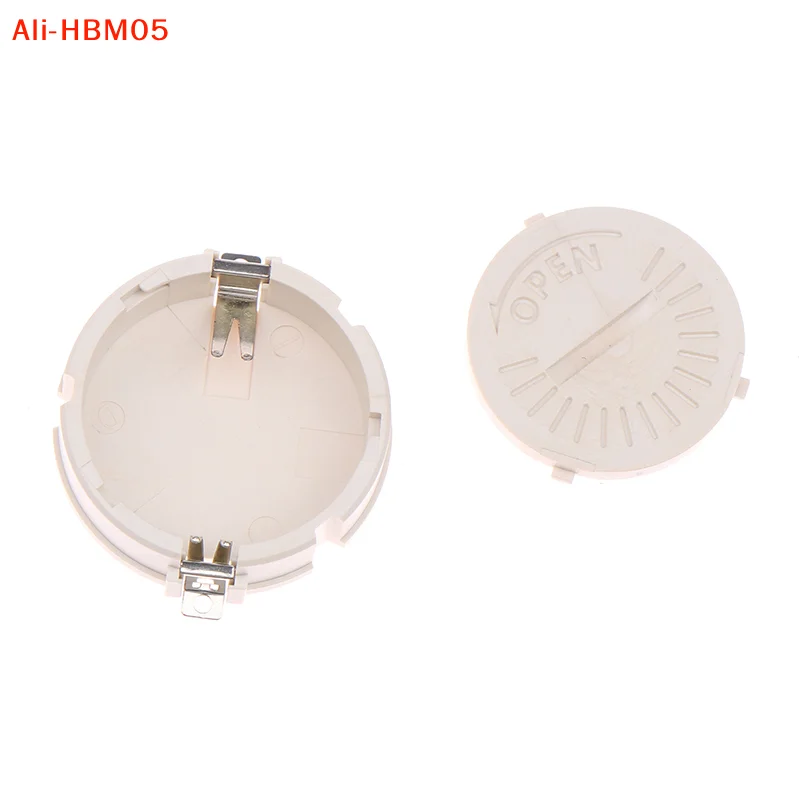 (HB05)1Pc CR2450 Battery Holder SMD CR2450 Coin Cell Holder With Cover 2Pin BS-2450-4 For Button Cell Coin Holder Socket