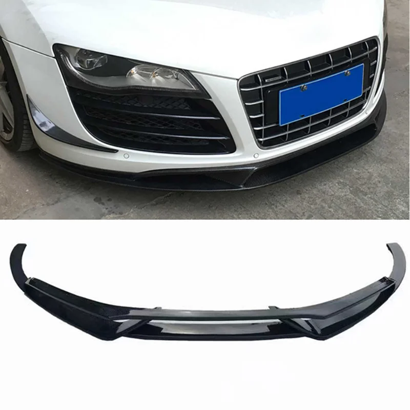 

R8 BodyKit автомобильный стандарт из углеродного волокна, передний бампер, разделитель губ, подходит для v8 V10 Gen 1 2008-2015