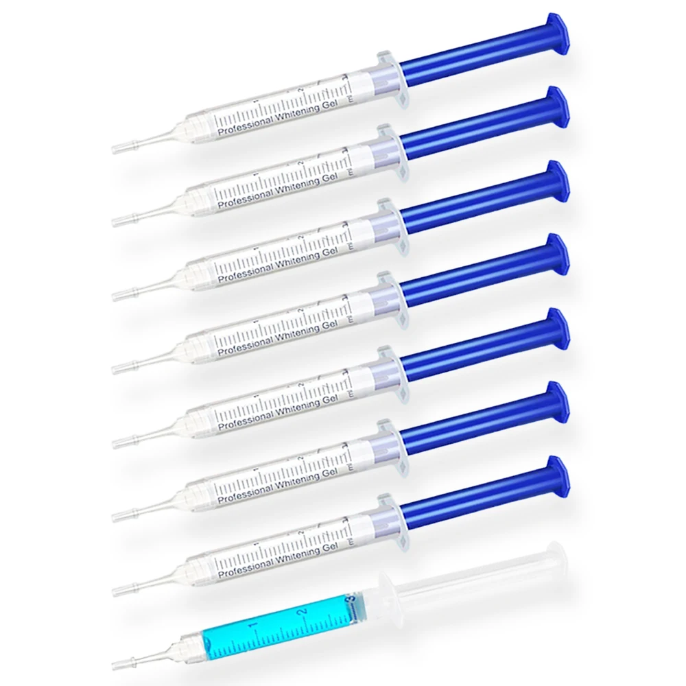 Gel blanqueador de dientes con sabor a menta, gel blanqueador suave, fácil de usar en casa, tamaño de viaje, kit de blanqueamiento para eliminar manchas