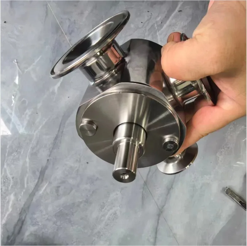 Three-way rotary pneumatic filling machine Quick installation Paste valve Packaging machinery parts High cleanliness accessories