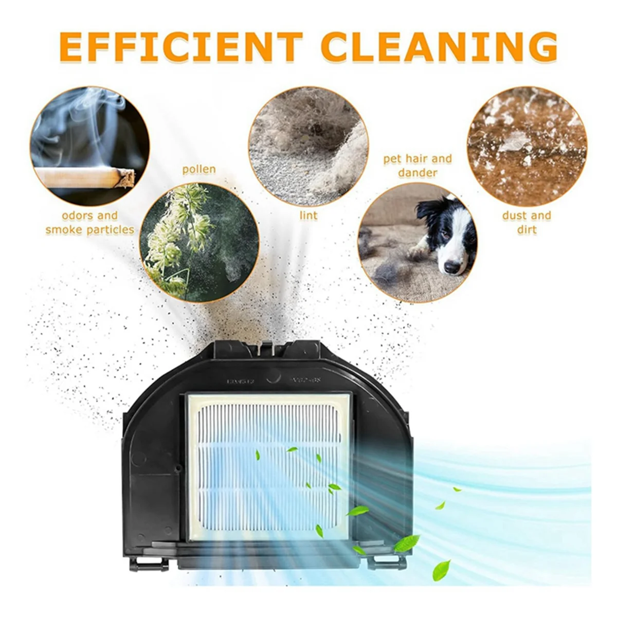 Kit de cepillo lateral de filtro de barredora para RV2310 RV2310AE, pieza de repuesto de aspiradora de Robot autovaciado