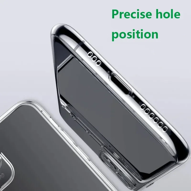 Clear Phone Case for iPhone 11 12 13 14 Pro Max Case Silicone Soft Cover for iPhone 13 X XS Max XR 8 7 6s Plus 5 SE Back Cover