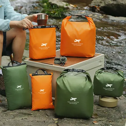 Waterproof Dry Bags Set Ultralight Ripstop Roll Top Storage Sacks Keep Gear Absolutely Dry For Kayaking Camping Boating Travel