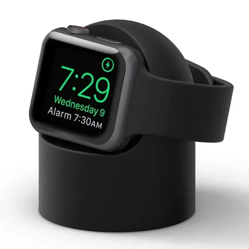 Charger Stand For Apple Watch Series 9 8 Ultra 7 6 5 SE 4 3 2 Charger Dock Station Silicone Bracket Iwatch Charging Cable Holder