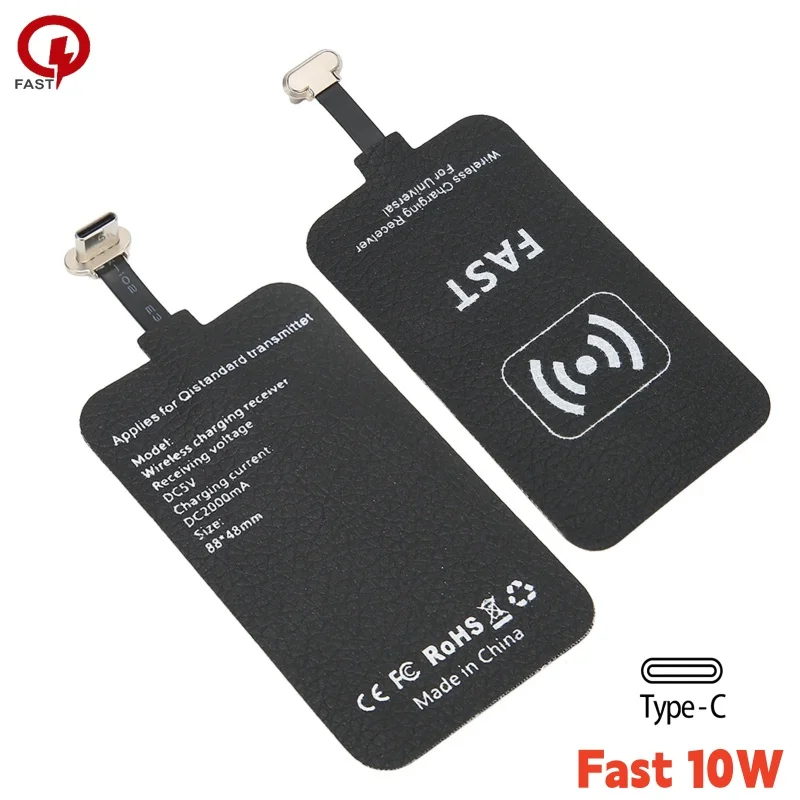 

Fast Wireless Charging Receiver 10W Type-C Interface 5V Wireless Receiver for Samsung Huawei Xiaomi