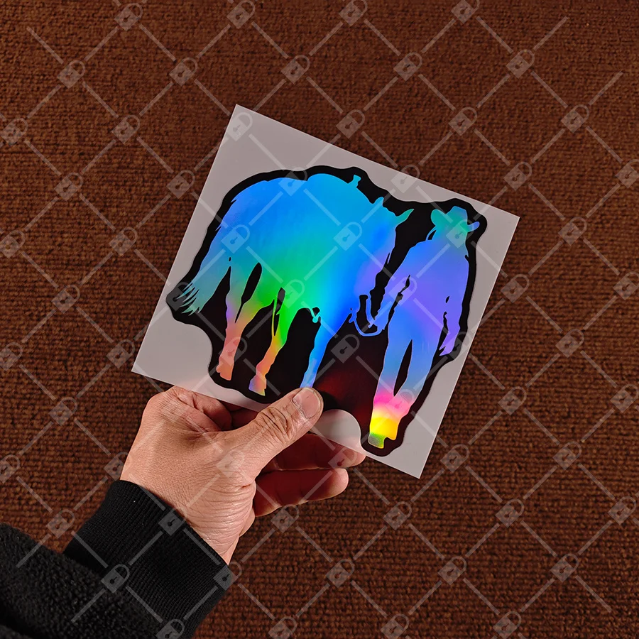 

Виниловые наклейки с изображением ковбойки и лошади для ноутбуков, грузовиков или декора стен, цветные силуэтные наклейки для автомобилей