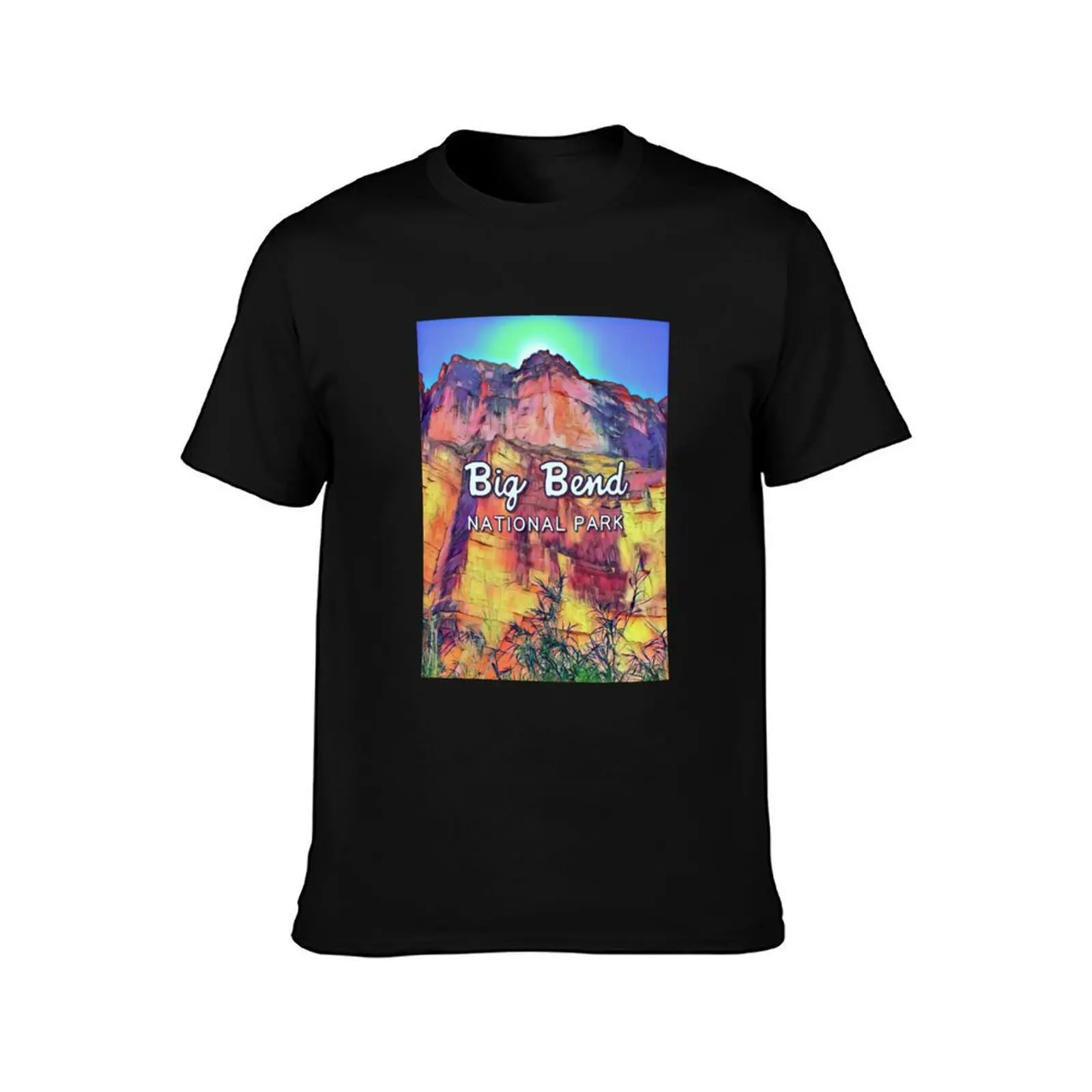 Big Bend - National Park Art Collection T-Shirt Breathable Gym Short Sleeve T-Shirt
