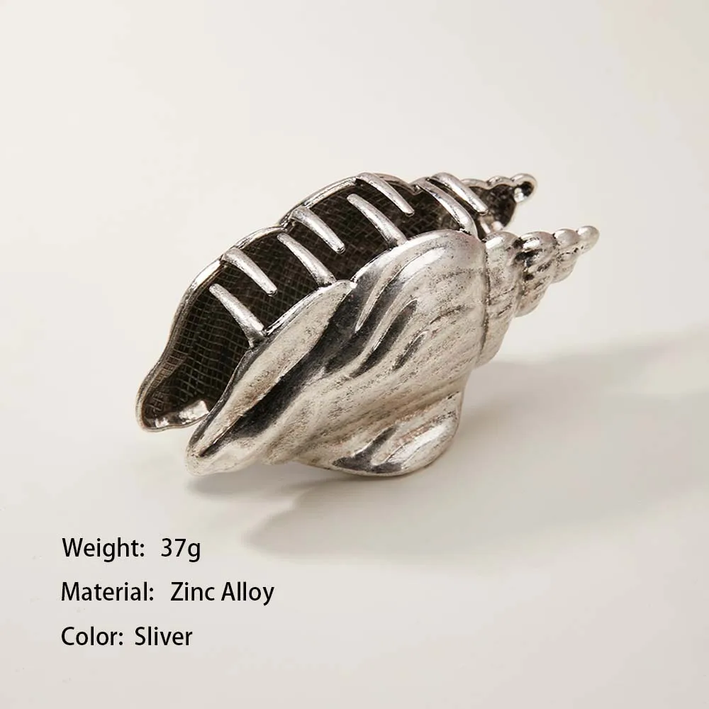 

The Silver Sea Shell Hair Accessory With Ocean Breeze Effect Is Made Of Zinc Alloy And Has A Cool And Gentle Hair Accessories