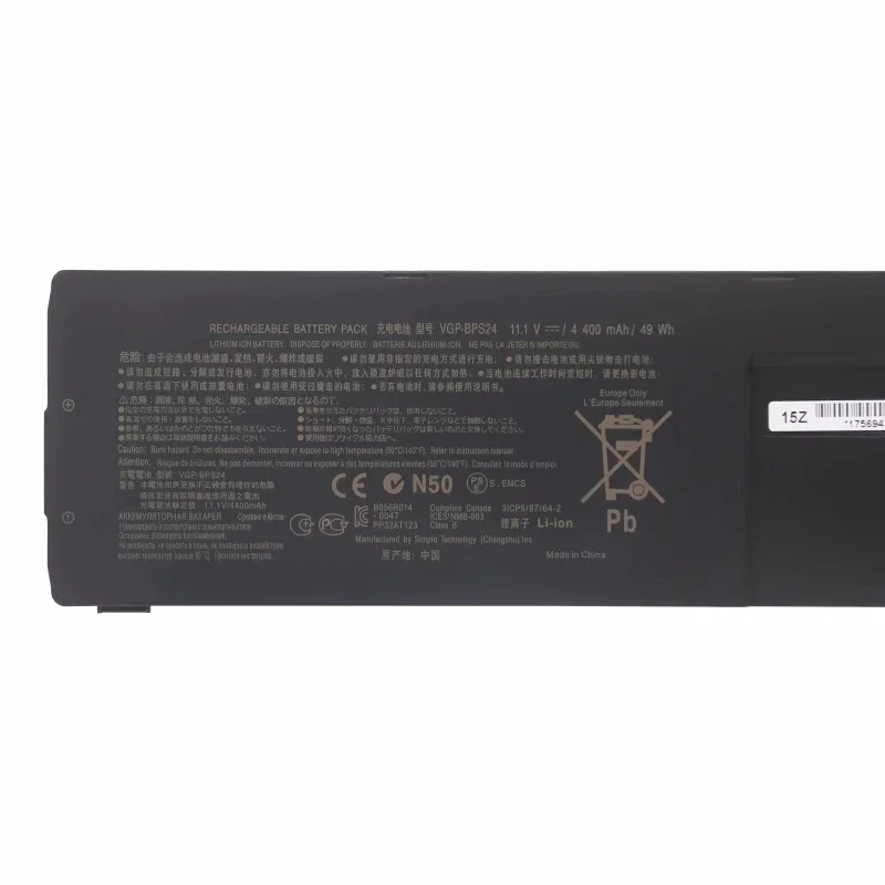 VGP-BPS24 11,1 V 49WH Аккумулятор для ноутбука SONY VAIO SA/SB/SC/SD/SE SVS 13A VPCSA VPCSB VPCSC VPCSD VPCSE VGP-BPL24 BPS24