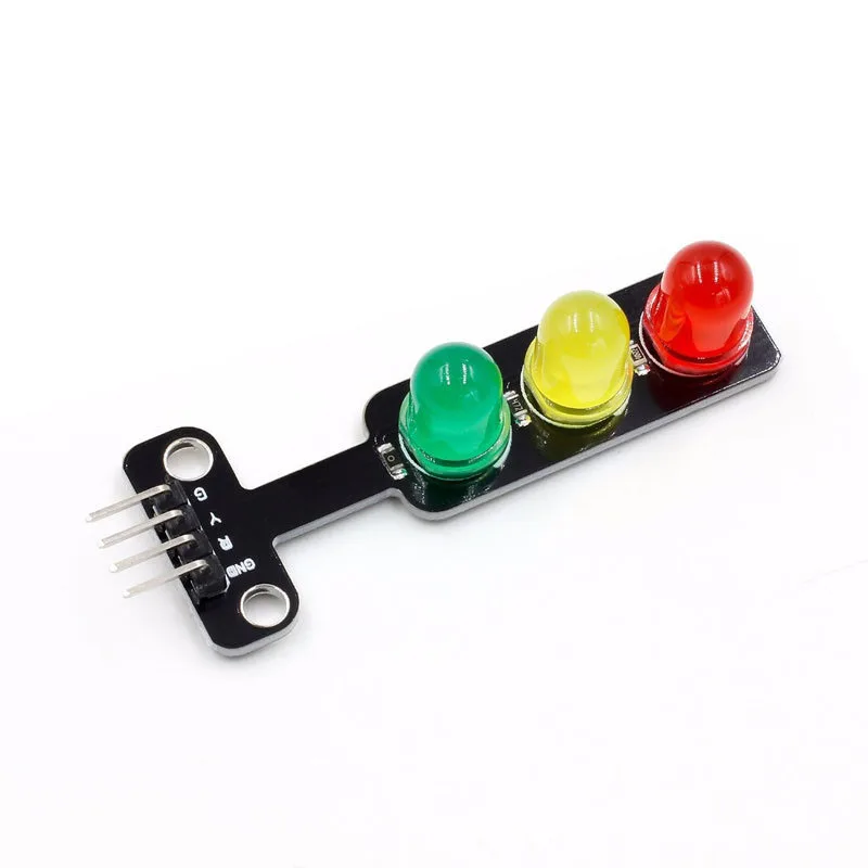 

5-500Pcs LED Traffic Signal Module 5V Traffic Light Emitting Module Electronic Learning Building Block Programming