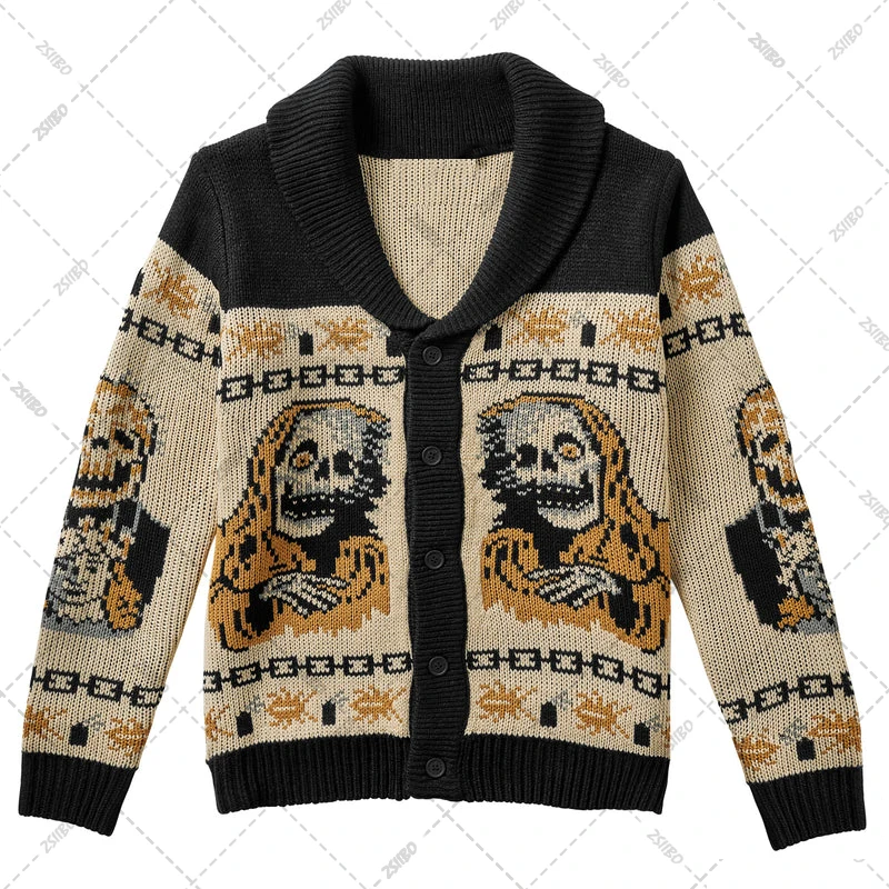 Autumn Winter Halloween Print Sweatshirt Full Skull 3d Sweatshirts Women Casual Round Neck Streetwear Gothic Hoodie Loose Blouse