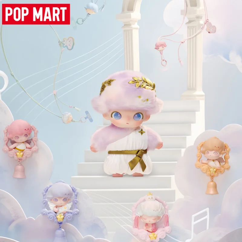 

2026 New Original POP MART POP LAND DIMOO Rondo Of Dreams Series Vinyl Doll Hanging Cards Keychain Limited Edition Birthday Gift